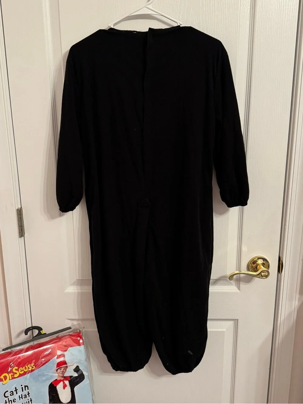 Spirit Halloween Cat in‎ the Hat Costume Jumpsuit Hat Set Kid’s Size Medium